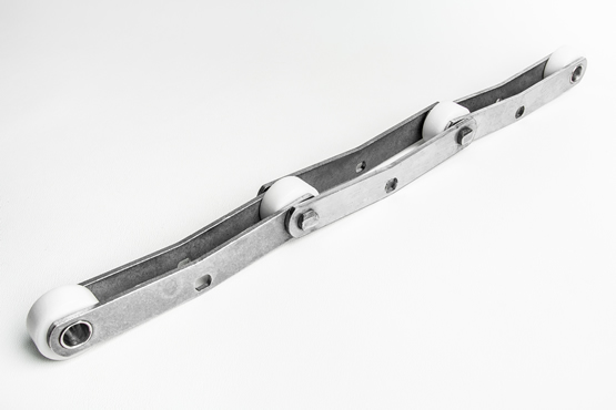 CHAINS WITH PLASTIC ROLLERS