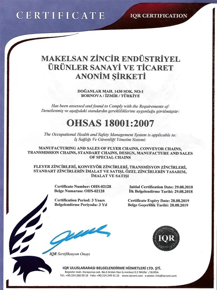 , Certificates, Makelsan Chain